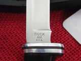 Buck 0102 102 Woodsman 1972-1985 Pre Date Code Fixed Blade Knife USA Lot#102-9