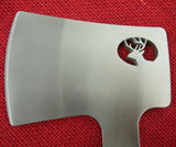 Buck 0106 106 Field Axe Hatchet Knife Deer Head Cutout Leather Sheath USA Made 2000 NEW NO BOX  Lot#106-8