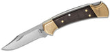Buck 0112BRS 112 Ranger Knife Ebony Wood 420HC Lockback USA Black Leather Sheath 112BRS
