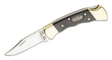 Buck 0112BRS3FG 112 Ranger Finger Grooved 50th Anniversary Knife Ebony Wood 420HC USA