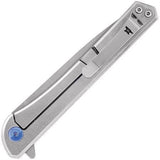 Buck 0264GYS 264 Cavalier Ball Bearing Flipper Knife Framelock Aluminum w/ Carbon Fiber Insert