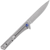 Buck 0264GYS 264 Cavalier Ball Bearing Flipper Knife Framelock Aluminum w/ Carbon Fiber Insert