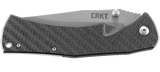 Columbia River CRKT 2085 XAN Assisted Pocket Knife Flipper Framelock Folder Darrin Sirois Carbon Fiber/G10 Handle