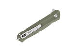 Buck 0251GRS 251 Langford Ball Bearing Knife Flipper Green G10 251GRS