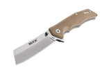 Buck 0252TNS 252 Trunk Flipper Knife Cleaver Blade G10 Linerlock 252TNS