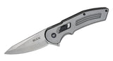 Buck 0262GYS 262 Hexam Assisted Knife Button Lock Gray Aluminum Pocket Clip