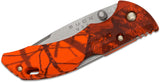Buck 0284CMS9 284 Bantam Mid-Lock Knife Mossy Oak Blaze Orange GFN 284CMS9