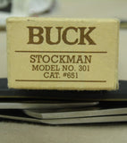 Buck 0301 301 Stockman Knife Large BUCK Shield 425M Improved Steel USA Made 1987 Lot#301-35
