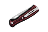 Buck 0341RWS 341 Small Vantage Avid 3 3/4" Linerlock Knife Dymalux Red Wood Flipper USA 341RWS