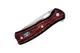 Buck 0341RWS 341 Small Vantage Avid 3 3/4" Linerlock Knife Dymalux Red Wood Flipper USA 341RWS
