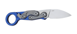 Columbia River CRKT 4050 Provoke EDC Kinematic Folding Knife D2 Drop Point Blue Aluminum