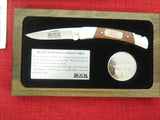 Buck 0501 501 Squire 100 Years Centennial Collectible Knife USA 2002 Two Piece Walnut Box Lot#501-8