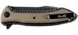 Columbia River CRKT 5380 Apoc IKBS Flipper Knife Tan G10 and Stainless Handle Frame Lock Eric Ochs