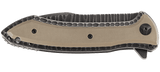 Columbia River CRKT 5380 Apoc IKBS Flipper Knife Tan G10 and Stainless Handle Frame Lock Eric Ochs