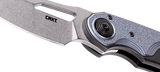 Columbia River CRKT 5410 Attaboy Deadbolt Lock Flavio Ikoma Assisted Flipper Knife D2 Sheepsfoot