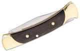 Buck 0055BRS The 55 Ebony Lockback Pocket Knife 420HC USA 55BRS