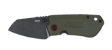 Columbia River CRKT 6277 Overland Compact TJ Schwartz D2 Folding Frame Lock Knife OD Green G10