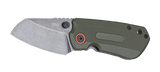 Columbia River CRKT 6277 Overland Compact TJ Schwartz D2 Folding Frame Lock Knife OD Green G10