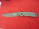 Buck 0065BKSBH 65 Punk Ron Hood Collaboration Knife USA Made 2015 Gray 5160 Micarta UNUSED NOS Lot#BU-67