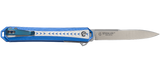 Columbia River CRKT 6710 Stickler Jeff Park Assisted Flipper Knife Blue Aluminum