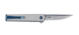 Columbia River CRKT 7081 CEO Mircoflipper Drop Point Flipper Knife Richard Rogers Textured Aluminum Liner Lock