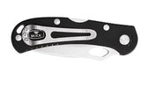 Buck 0722BKS1 722 SpitFire Folding Mid-Lock Knife Black Aluminum Pocket Clip 420HC USA 722BKS1