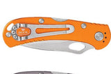 Buck 0722ORS1 722 SpitFire Pocket Knife Orange Aluminum 420HC Pocket Clip Mid-Lock USA 722ORS1