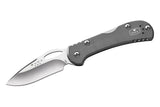 Buck 0726GYS 726 Mini SpitFire Pocket Knife Gray Aluminum 420HC Mid-Lock 726GYS