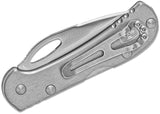 Buck 0726GYS 726 Mini SpitFire Pocket Knife Gray Aluminum 420HC Mid-Lock 726GYS