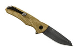 Buck 0843GRS 843 Sprint Ops Ball Bearing Flipper Knife Green Canvas Micarta Reverse Tanto S30V USA