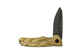 Buck 0843GRS 843 Sprint Ops Ball Bearing Flipper Knife Green Canvas Micarta Reverse Tanto S30V USA