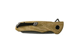 Buck 0843GRS 843 Sprint Ops Ball Bearing Flipper Knife Green Canvas Micarta Reverse Tanto S30V USA