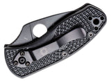 Spyderco C148SBBK Ambitious Value Folder Black Serrated Pocket Knife Lightweight FRN LinerLock