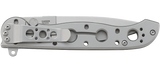 Columbia River CRKT M16-03SS Kit Carson Flipper Knife Frame Lock Spear Point Blade Stainless Handle
