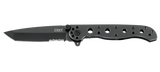 Columbia River CRKT M16-10KS Kit Carson Flipper Knife Black Frame Lock Tanto Point Stainless Handle