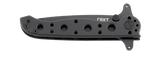 Columbia River CRKT M16-10KSF Kit Carson Special Forces Flipper Knife Black Frame Lock Tanto Point Stainless Handle