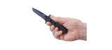 Columbia River CRKT M16-10KSF Kit Carson Special Forces Flipper Knife Black Frame Lock Tanto Point Stainless Handle