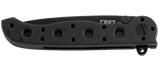 Columbia River CRKT M16-10KZ Kit Carson Flipper Knife Liner Lock Tanto Point GFN Handle Serrated