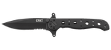 Columbia River CRKT M21-10KSF Serrated Flipper Knife Dual Guards Stainless Handle Frame Lock Kit Carson