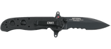 Columbia River CRKT M21-12SFG Flipper Knife Veff Serrations G10 Liner Lock Dual Guard Kit Carson