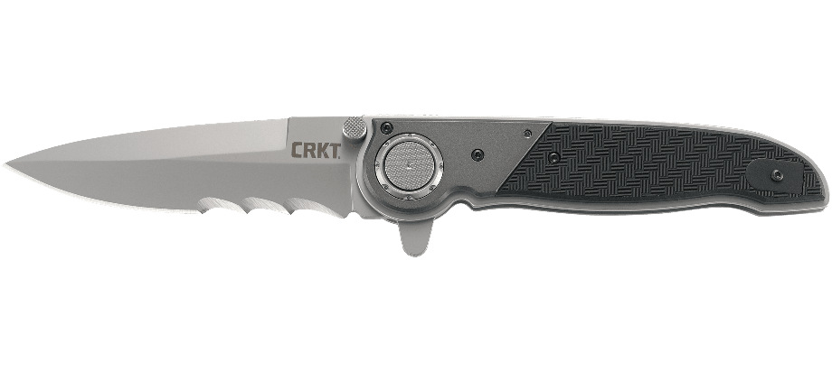 Columbia River CRKT M40-15 Carson Flipper Knife Veff Serrations