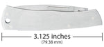Case 00004 Executive Lockback Pocket Knife Brushed Stainless USA M1059 SS