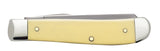 Case 00029 Mini Trapper Carbon Steel Yellow Synthetic Pocket Knife 3207 CS US Made