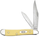 Case 00030 Peanut Knife Yellow Synthetic Carbon 3220 CS NIB