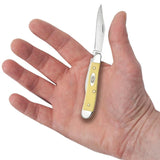Case 00030 Peanut Knife Yellow Synthetic Carbon 3220 CS NIB