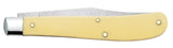 Case 00031 Slimline Trapper Carbon Steel Knife Yellow Synthetic 31048 CS USA Made