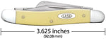 Case 00035 Medium Stockman Carbon Steel Yellow Synthetic Knife 3318 CS USA Made