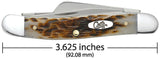 Case 00042 Medium Stockman 3 5/8" Slip Joint Pocket Knife Amber Jig Bone USA 6318 SS