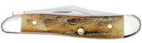 Case 00048 Peanut  2 7/8" Closed Genuine Stag Slip Joint Pocket Knife  USA 5220 SS