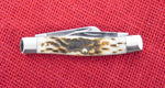 Case 00079 Medium Stockman Knife Marked CV not CS Amber Bone Square Bolsters 2021 USA